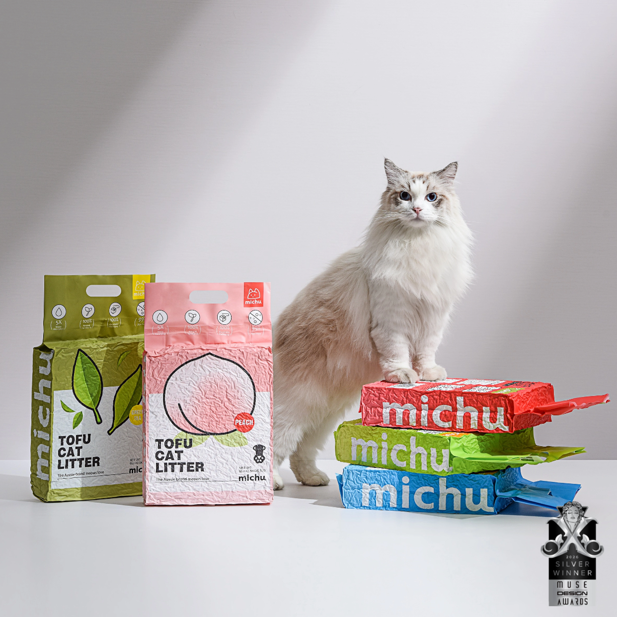 Natural Clumping Tofu Cat Litter product photo from Michu AU