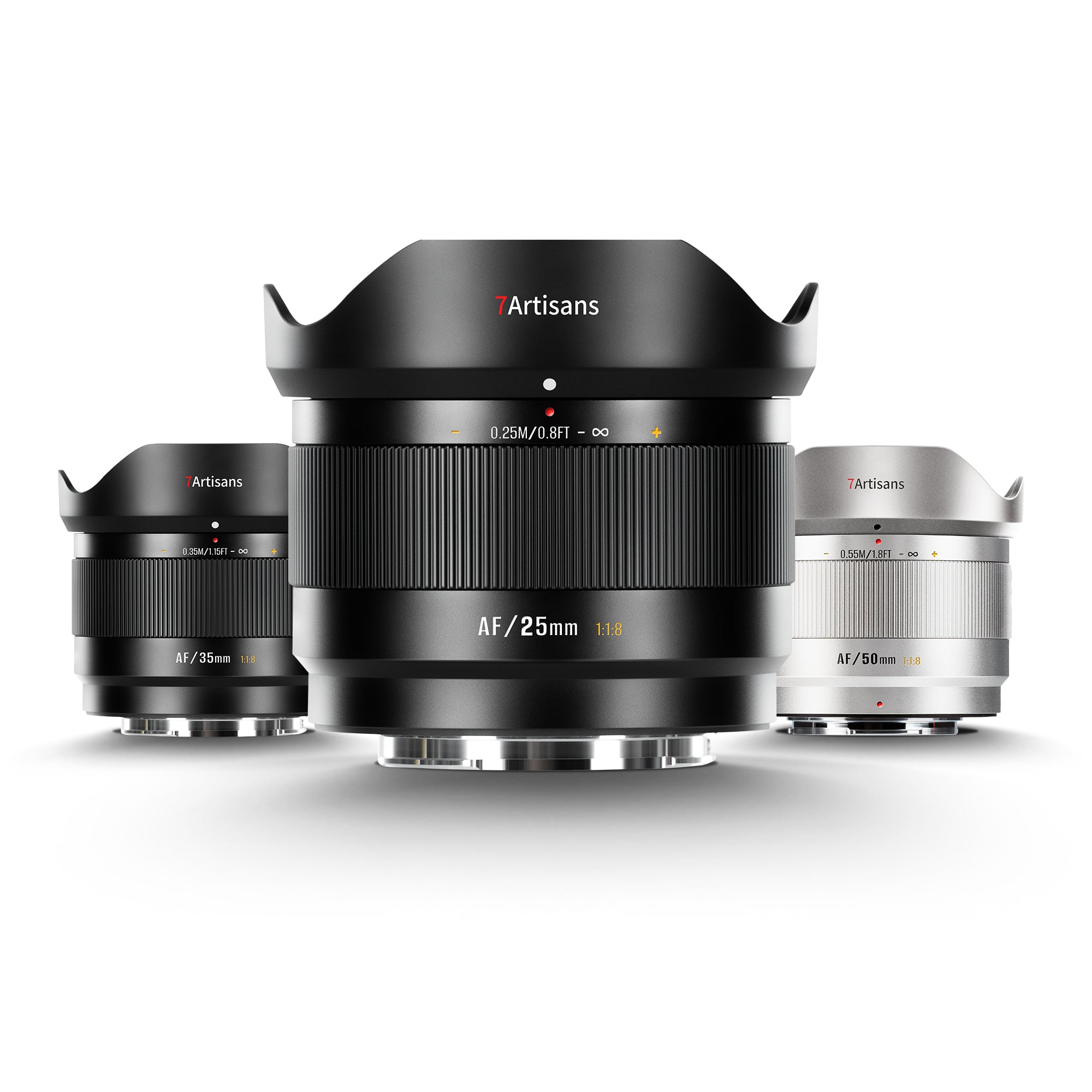 AF 25/35/50mm F1.8 APS-C product photo from 7Artisans