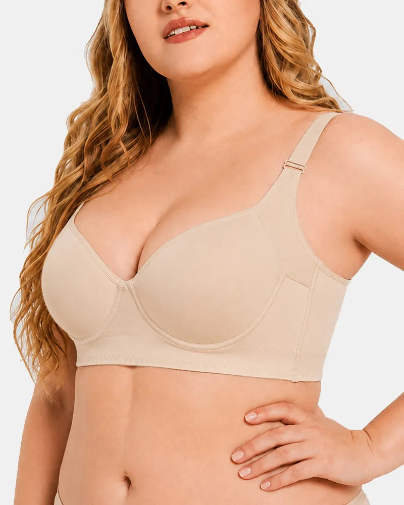 3D Molded Underwire Bra with Wide Strap Shoulder Support product photo from Soft Intention