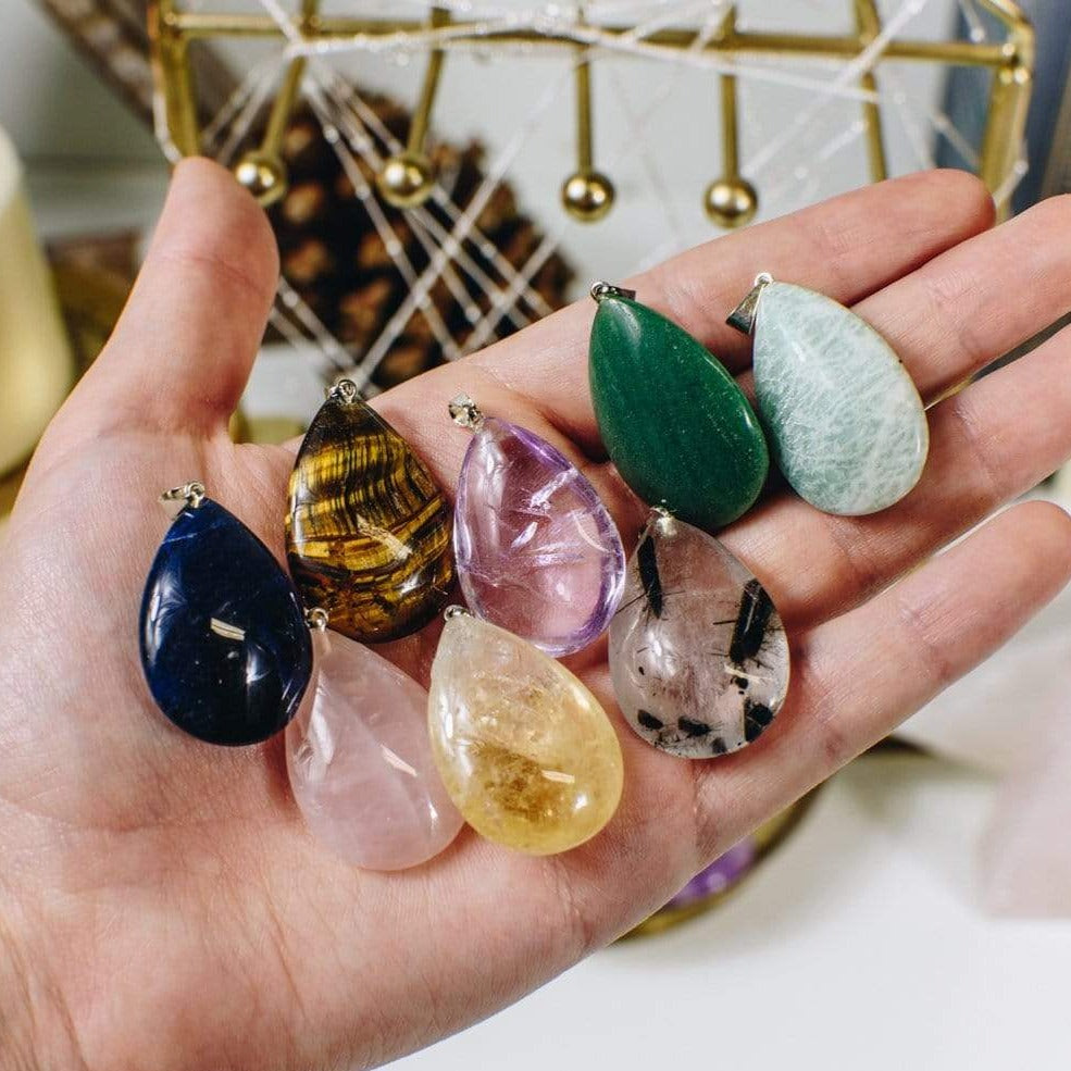 Crystal Teardrop Pendants$9.00 product photo from Rock Paradise